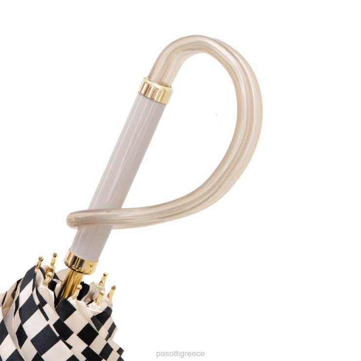 ομπρέλα | PASOTTI 189 21352-5 a - ιβουάρ ομπρέλα με μαύρες ρίγες 2N6B8436 γυναίκες